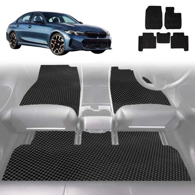 6D Diamond Car Floor Mats for BMW 3 Series 2018 - Current (G20 G21) - Custom-Fit Carpet Liner