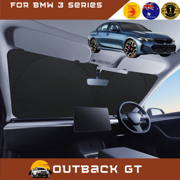 Front Windscreen Sun Shade for BMW 3 Series 2018 - Current (G20 G21) - Standard 150 x 85 cm - Black