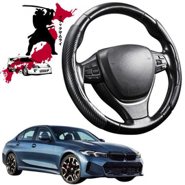 Black Samurai Segmented Steering Wheel Cover for BMW 3 Series 2018 - Current (G20 G21)