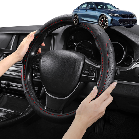 Steering Wheel Cover Pro Extra Layer for BMW 3 Series 2018 - Current (G20 G21) - Breathable & Anti-Slip - Circle 38 cm