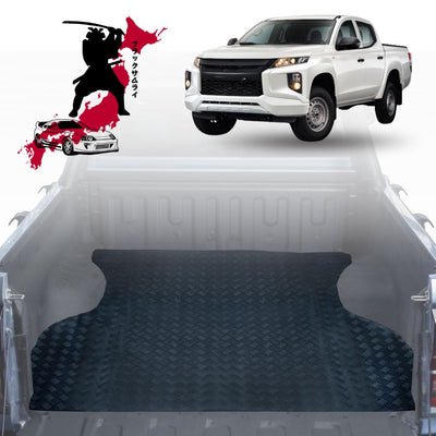Black Samurai UTE Tub Mat Tray Liner for Mitsubishi Triton Club Cab 2015 - 2023 (MQ MR) (With Spray On Liner or No Liner)