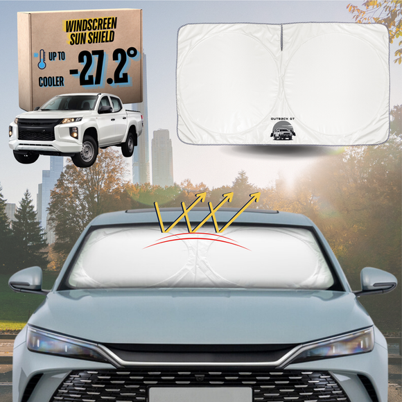 Front Windscreen Sun Shade for Mitsubishi Triton Club Cab 2015 - 2023 (MQ MR) - Standard 150 x 85 cm