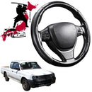 Black Samurai Segmented Steering Wheel Cover for Mitsubishi Triton Double Cab 1996 - 2006 (MK)-1