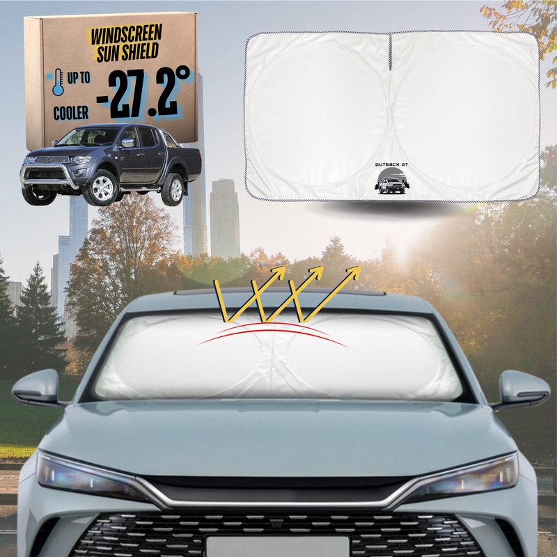 Front Windscreen Sun Shade for Mitsubishi Triton Double Cab 2006 - 2015 (ML MN) - Standard 150 x 85 cm