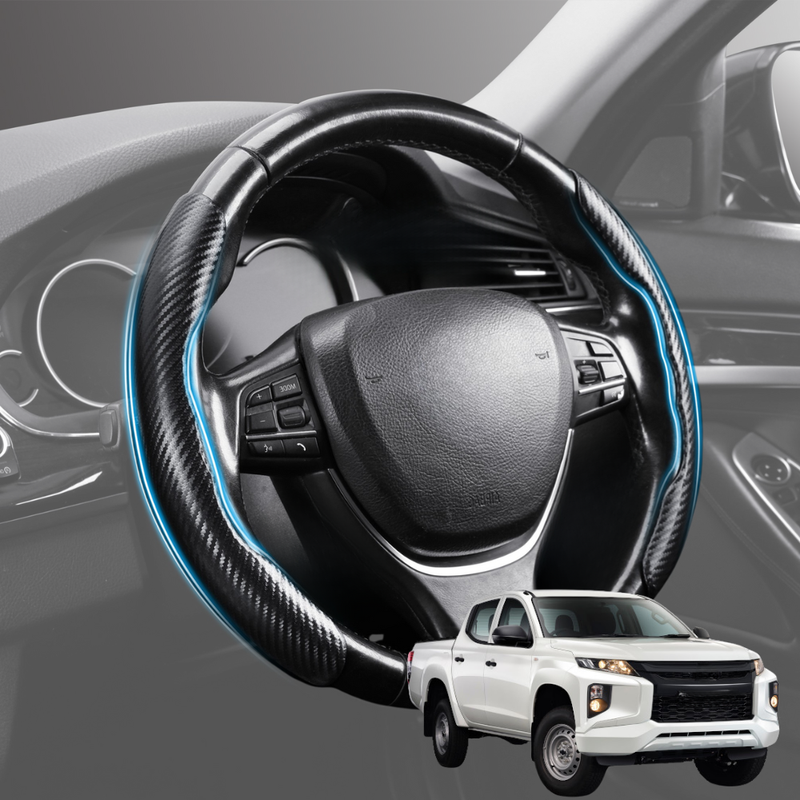 Segmented Steering Wheel Cover for Mitsubishi Triton Double Cab 2015 - 2023 (MQ MR) - Universal Size