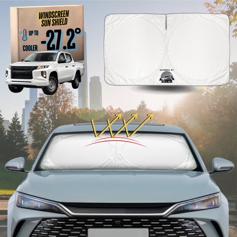 Front Windscreen Sun Shade for Mitsubishi Triton Double Cab 2015 - 2023 (MQ MR) - Standard 150 x 85 cm