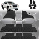 6D Diamond Car Floor Mats for Mitsubishi Triton Double Cab 2015 - 2023 (MQ MR) - Custom-Fit Carpet Liner-21