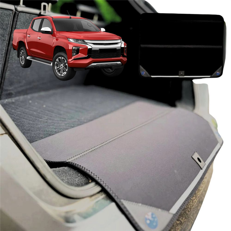 Rear Cargo Boot Bumper Protector for Mitsubishi Triton Double Cab 2024 - Current (LC/MV) - Standard (72 x 55) - Black