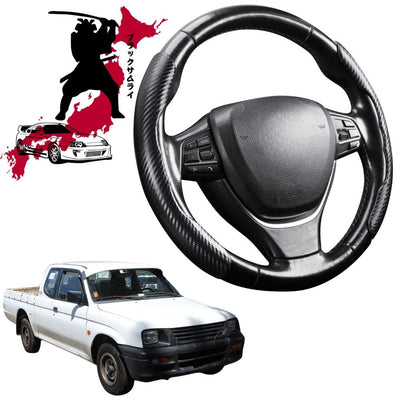 Black Samurai Segmented Steering Wheel Cover for Mitsubishi Triton Single Cab 1996 - 2006 (MK)