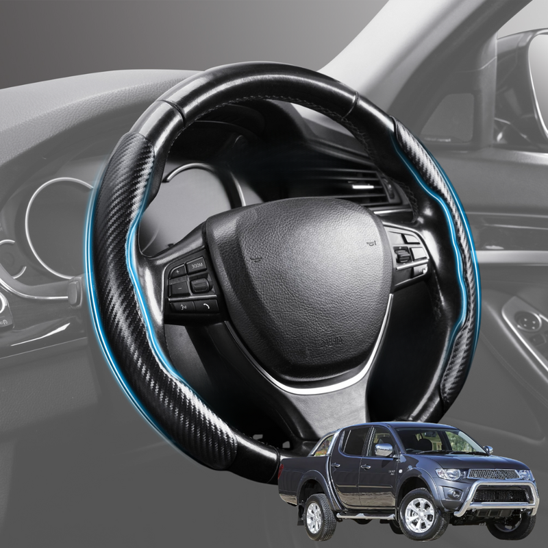 Segmented Steering Wheel Cover for Mitsubishi Triton Single Cab 2006 - 2012 (ML MN) - Universal Size