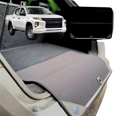 Rear Cargo Boot Bumper Protector for Mitsubishi Triton Single Cab 2015 - 2023 (MQ MR) - Standard (72 x 55) - Black