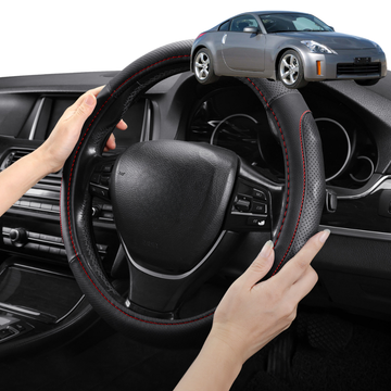 Steering Wheel Cover Pro Extra Layer for Nissan 350Z 2002-2008 Z33 - Breathable & Anti-Slip - Circle 38 cm
