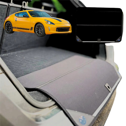 Rear Cargo Boot Bumper Protector for Nissan 370Z Auto 2009 - 2021 - Standard (72 x 55) - Black