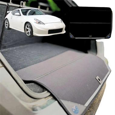 Rear Cargo Boot Bumper Protector for Nissan 370Z Manual 2009 - 2021 Z34 - Standard (72 x 55) - Black