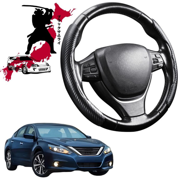 Black Samurai Segmented Steering Wheel Cover for Nissan Altima 2012 - 2017