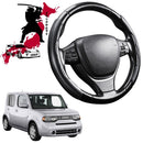 Black Samurai Segmented Steering Wheel Cover for Nissan Cube 2009 - 2019 Z12-1