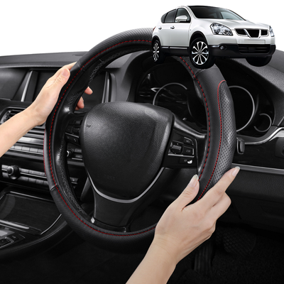 Steering Wheel Cover Pro Extra Layer for Nissan Dualis +2 2008-2014 (NJ10) - Breathable & Anti-Slip - Circle 38 cm