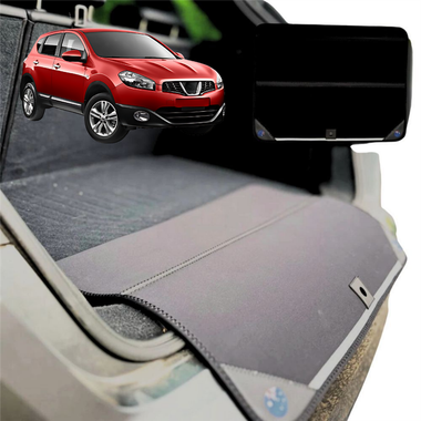 Rear Cargo Boot Bumper Protector for Nissan Dualis 2007 - 2014 J10 - XL (98 x 55) - Black