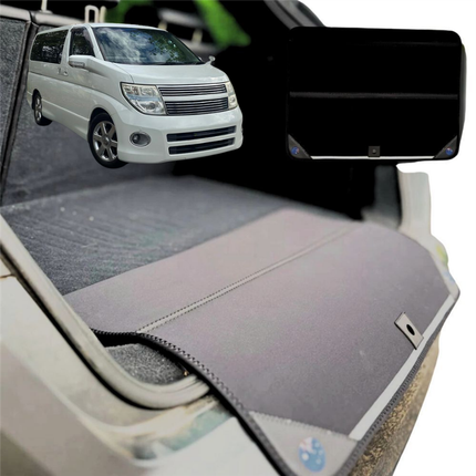 Rear Cargo Boot Bumper Protector for Nissan Elgrand 2002 - 2010 E51 2nd Gen - Standard (72 x 55) - Black