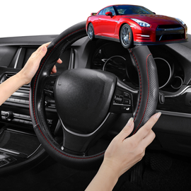 Steering Wheel Cover Pro Extra Layer for Nissan GT-R 2009 - Current - Breathable & Anti-Slip - Circle 38 cm