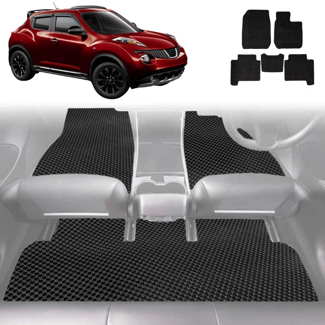 6D Diamond Car Floor Mats for Nissan JUKE 2013 - 2019 F15 - Custom-Fit Carpet Liner