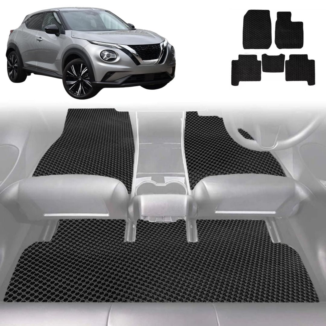 6D Diamond Car Floor Mats for Nissan JUKE 2020 - Current F16 - Custom-Fit Carpet Liner