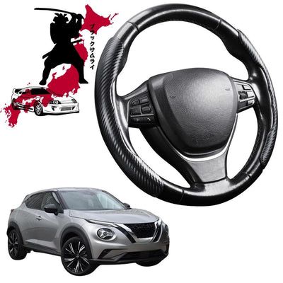 Black Samurai Segmented Steering Wheel Cover for Nissan JUKE 2020 - Current F16
