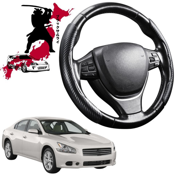 Black Samurai Segmented Steering Wheel Cover for Nissan Maxima 2009 - 2013
