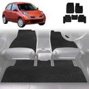 6D Diamond Car Floor Mats for Nissan Micra 2007 - 2010 (K12) - Custom-Fit Carpet Liner-1
