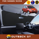 Front Windscreen Sun Shade for Nissan Micra 2007 - 2010 (K12) - Standard 150 x 85 cm - Black-1
