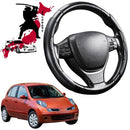 Black Samurai Segmented Steering Wheel Cover for Nissan Micra 2007 - 2010 (K12)-1