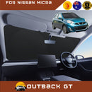 Front Windscreen Sun Shade for Nissan Micra 2010 - 2017 (K13) - Standard 150 x 85 cm - Black-1