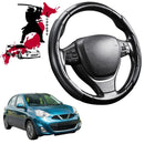 Black Samurai Segmented Steering Wheel Cover for Nissan Micra 2010 - 2017 (K13)-1