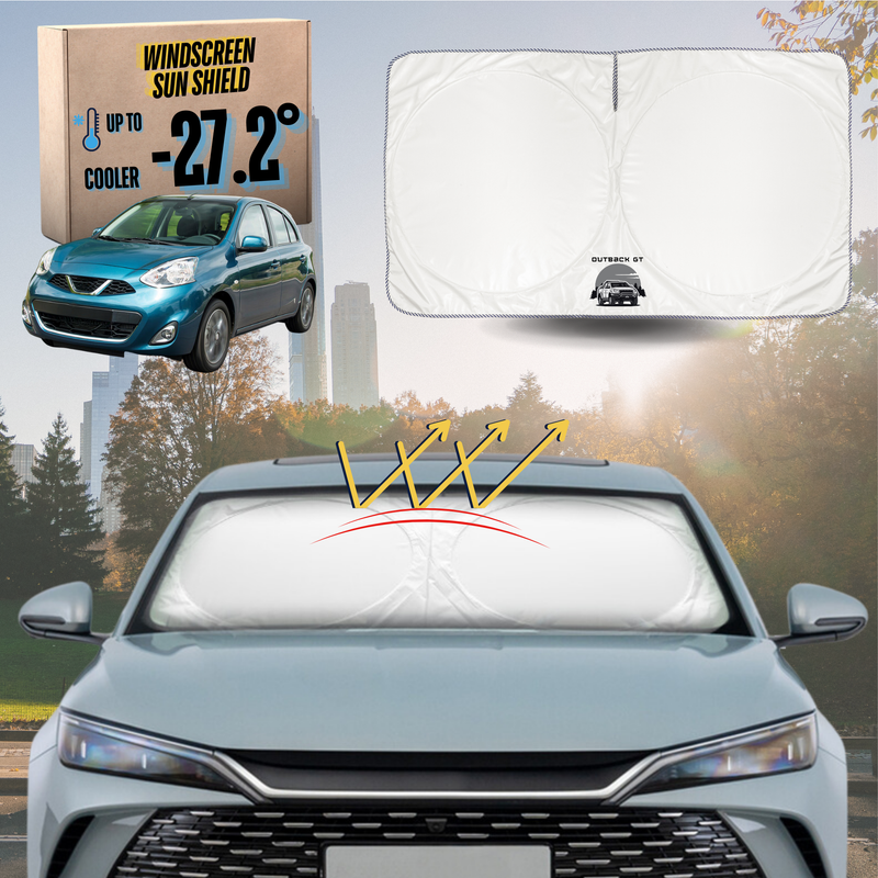 Front Windscreen Sun Shade for Nissan Micra 2010 - 2017 (K13) - Standard 150 x 85 cm
