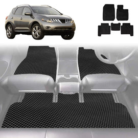 6D Diamond Car Floor Mats for Nissan Murano 2009 - 2015 Z51 - Custom-Fit Carpet Liner