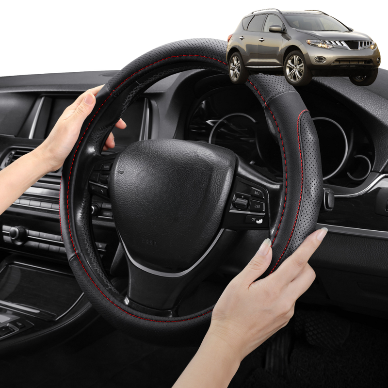 Steering Wheel Cover Pro Extra Layer for Nissan Murano 2009 - 2015 Z51 - Breathable & Anti-Slip