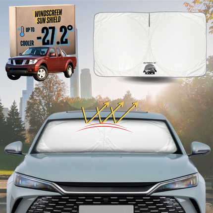 Front Windscreen Sun Shade for Nissan Navara 2005 - 2015 (D40 RX) - Standard 150 x 85 cm