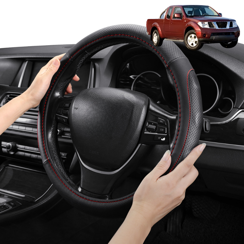 Steering Wheel Cover Pro Extra Layer for Nissan Navara 2005 - 2015 (D40 RX) - Breathable & Anti-Slip
