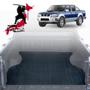 Black Samurai UTE Tub Mat Tray Liner for Nissan Navara Dual Cab 1997 - 2018 (DX/D22 STR) - Black-1