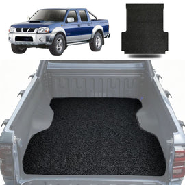 Honeycomb UTE Tub Mat Tray Liner for Nissan Navara Dual Cab 1997 - 2018 (DX/D22 STR) - Black & Grey