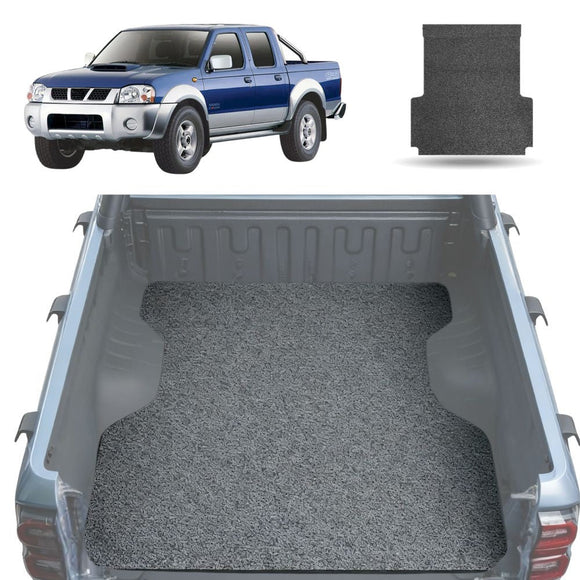 Honeycomb UTE Tub Mat Tray Liner for Nissan Navara Dual Cab 1997 - 2018 (DX/D22 STR) - Black & Grey