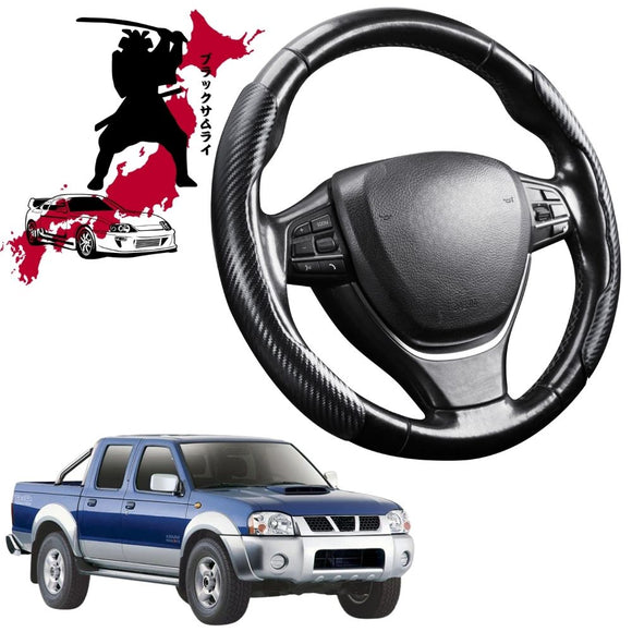 Black Samurai Segmented Steering Wheel Cover for Nissan Navara Dual Cab 1997 - 2018 (DX/D22 STR)