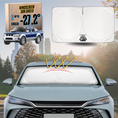 Front Windscreen Sun Shade for Nissan Navara Dual Cab 1997 - 2018 (DX/D22 STR) - Standard 150 x 85 cm