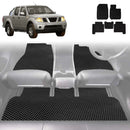 6D Diamond Car Floor Mats for Nissan Navara Dual Cab 2005 - 2014 (D40 ST/STX) - Custom-Fit Carpet Liner-1