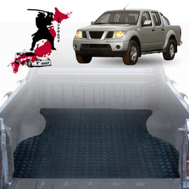 Black Samurai UTE Tub Mat Tray Liner for Nissan Navara Dual Cab 2005 - 2014 (D40 ST/STX) - Black