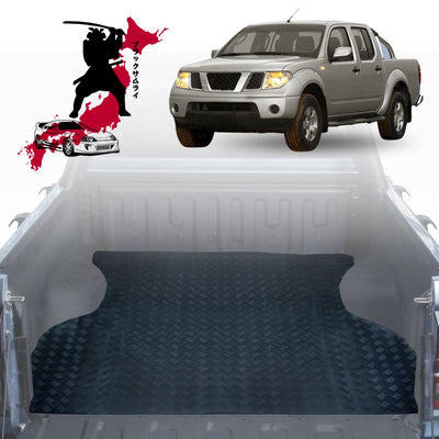 Black Samurai UTE Tub Mat Tray Liner for Nissan Navara Dual Cab 2005 - 2014 (D40 ST/STX)