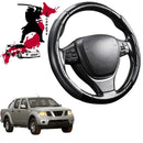 Black Samurai Segmented Steering Wheel Cover for Nissan Navara Dual Cab 2005 - 2014 (D40 ST/STX)-1