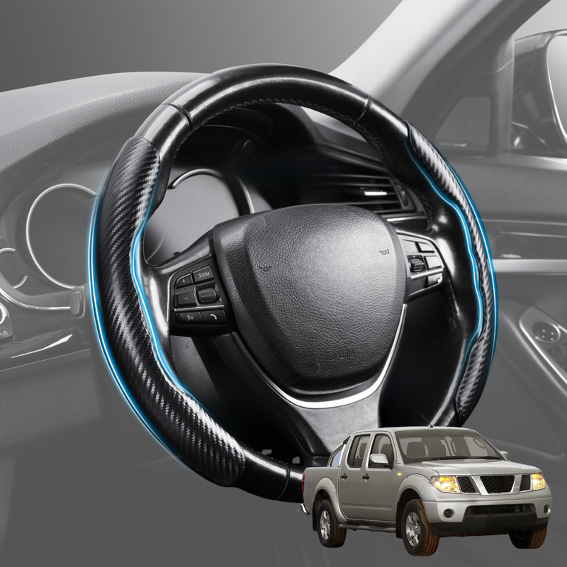 Segmented Steering Wheel Cover for Nissan Navara Dual Cab 2005 - 2014 (D40 ST/STX) - Universal Size