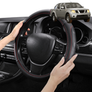 Steering Wheel Cover Pro Extra Layer for Nissan Navara Dual Cab 2005-2014 (D40 ST/STX) - Breathable & Anti-Slip - Circle 38 cm-1