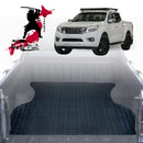 Black Samurai UTE Tub Mat Tray Liner for Nissan Navara Dual Cab 2015 - Current (NP300/D23 STX with rear cupholder) - Black-1